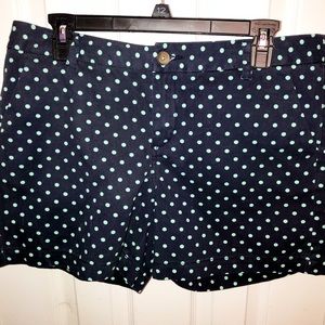 Merona Blue and Green Poka Dot shorts